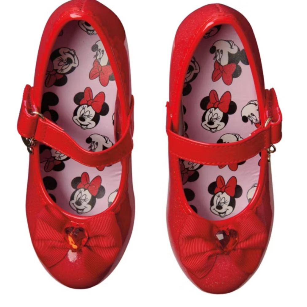 Disney Minnie Mouse Shiny Red Dress Shoes